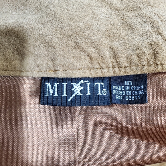 Mixit Genuine Leather Suede boho Midi Skirt 10 - Picture 7 of 10